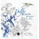 Livre de coloriage flore et faune bleu de Delft