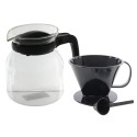 Verseuse en verre pour cafetière 1,2 L avec filtre et cuillère doseuse