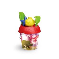 Adriatic Bucket set dino holographique avec formes Ø18x28cm