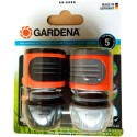 Gardena Raccord de tuyau + arrêt d'eau 1/2" - 5/8"