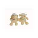 Peluche mouton toute douce 12cm avec porte-clés. disponible en deux versions différentes garçon ou fille