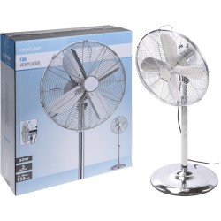 Ventilateur sur pied chromé Ø40cm à 3 vitesses