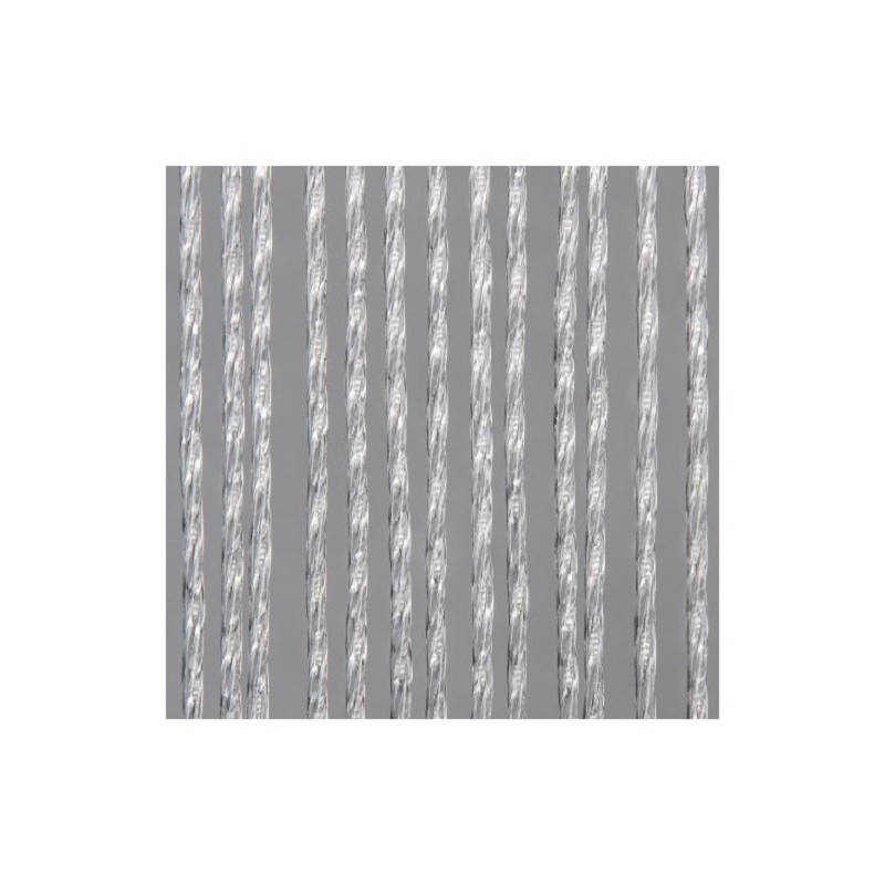 Rideau de porte Marloes 90x220cm transparent/blanc en PVC souple