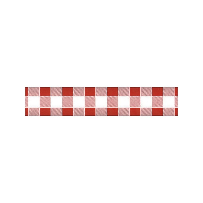 Damast tafelpapier 1.18x10m ruit rood