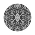 Esschert Design Tapis de jardin gris rond Ø170cm