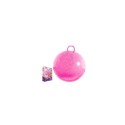 Boule Skippy paillettes 50cm rose