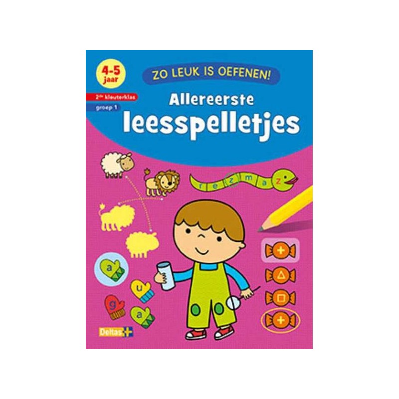 Deltas Zo leuk is oefenen! Allereerste leesspelletjes (4-5jr)