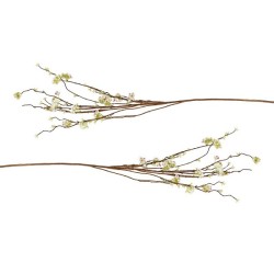 Fleur artificielle 'Wild Viburnum' 135 cm crème/rose