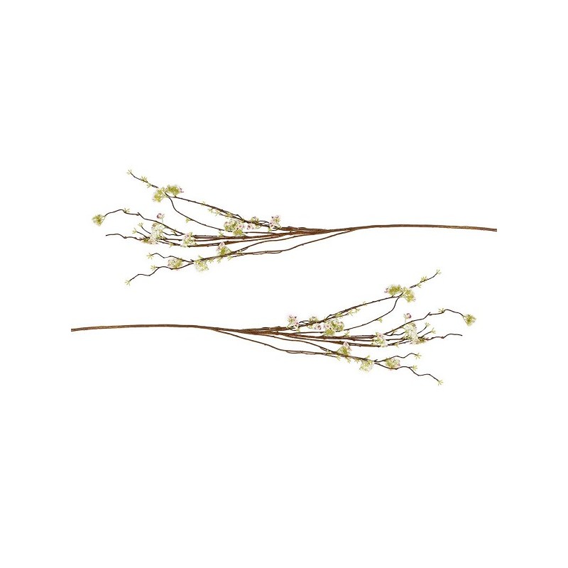 Fleur artificielle 'Wild Viburnum' 135 cm crème/rose