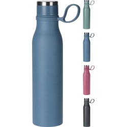 Isoleerfles RVS met lus 500ml dubbelwandig Ø6,5x23cm