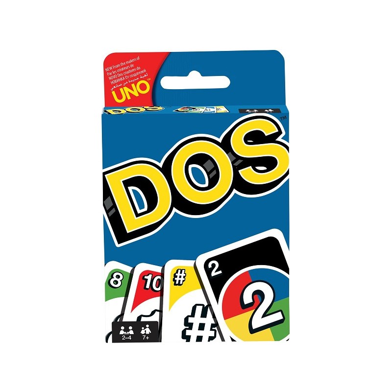 Jeu de cartes Mattel Uno Dos