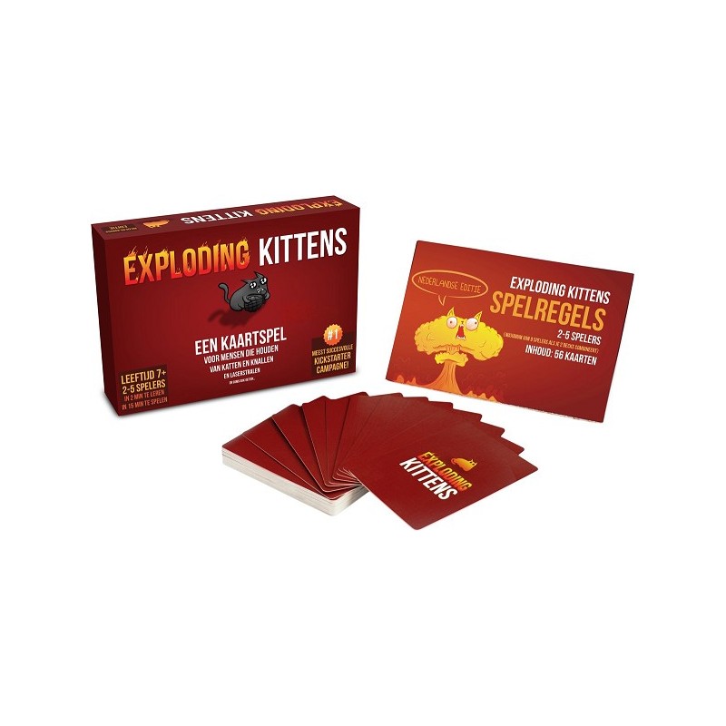 Jeu de cartes Exploding Kittens NL