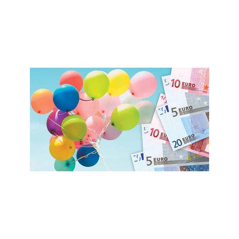 Enveloppes cadeaux argent / ballons pack de 10 pièces