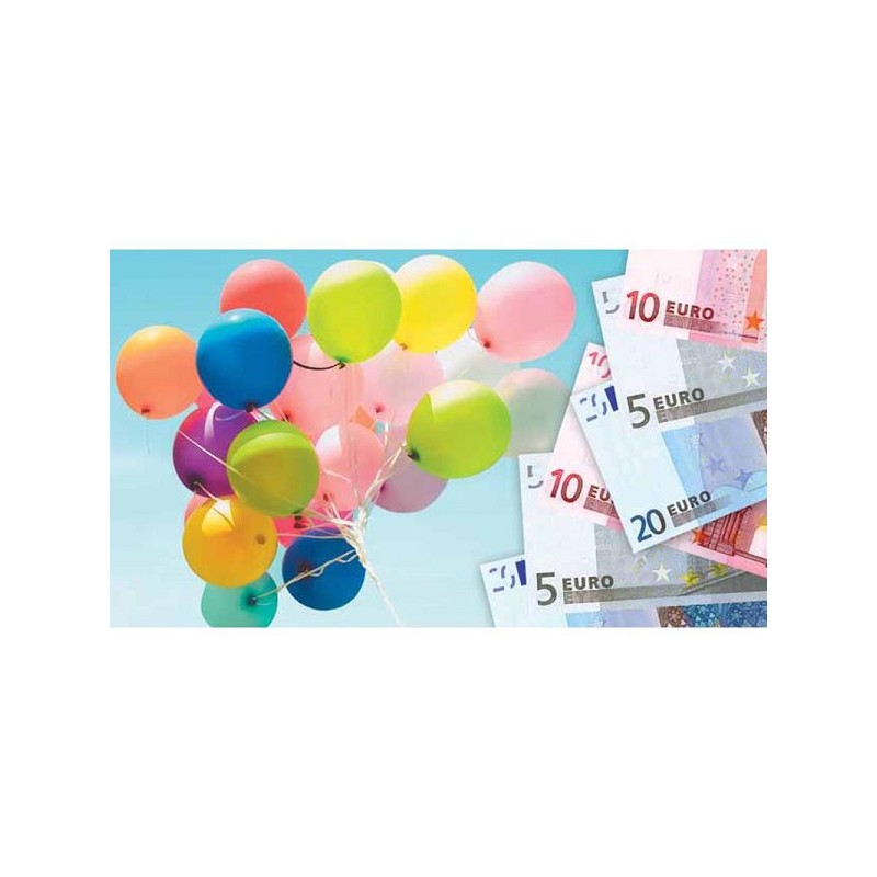 Cadeau-enveloppen kids/ballonnen pak a 10 stuks