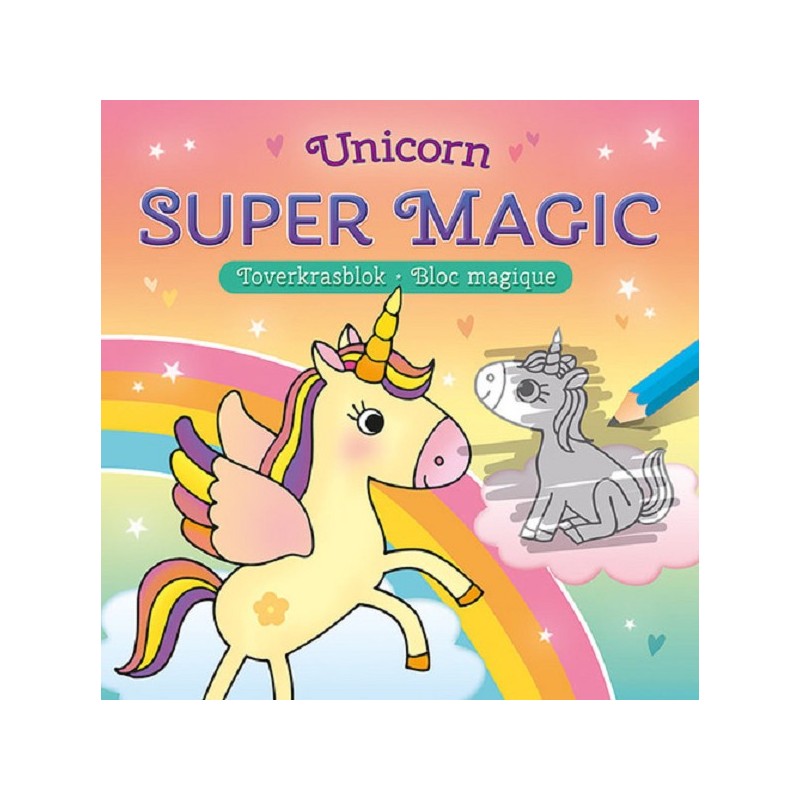 Deltas Unicorn Super Magic Bloc à gratter magique