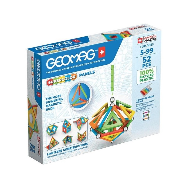 Geomag Super Color Recyclé 52 pcs