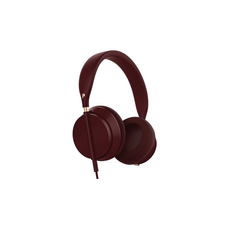 Écouteurs supra-auriculaires Plugged Crown bordeaux/cuivre