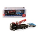 Vrachtauto met heftruck/takel Die-Cast 18cm