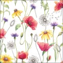 Serviettes Ambiente Prairie de Coquelicots 25x25cm