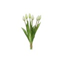 Decoris Tulp op steel pvc creme 10x10xH40cm