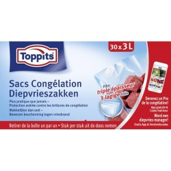 Sacs de congélation Toppits 3 litres paquet de 30 pièces