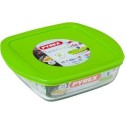 Pyrex COOK & STORE Vierkante bewaarschaal 20x17x6cm - 1000ml - Borosilicate glass