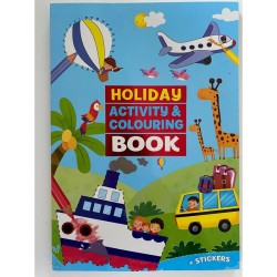 Cahier de coloriage et d'activités Vacances A4