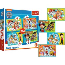 Trefl Paw Patrol puzzle 4 en 1 12/15/20/24 pièces