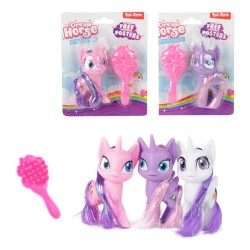 Toi Toys Dream Horse Mini licorne mignonne avec peigne 9cm