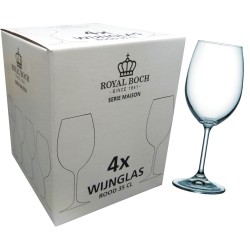 Verre à vin rouge Royal Boch 35 cl "Maison" ds a 4 pièces