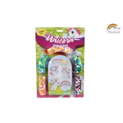 Unicorn set met 2000 strijkkralen en 5 bordjes 20x30cm