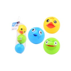 Jouets de bain animaux Happy World en filet, 3 pièces