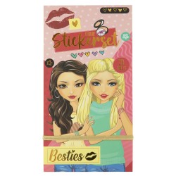 Grafix Besties Luxe sticker boek 23x12cm 20 pagina's