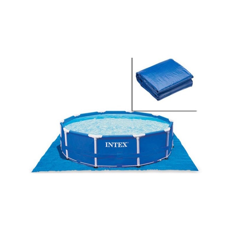 Intex Grondzeil Vierkant 472x472cm Voor Onder Het Zwembad