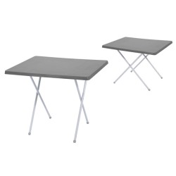 Table pliante avec plateau en plastique 60x80cm. hauteur 50 ou 62 cm