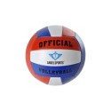 Ballon de volley en PVC, rouge/bleu/blanc, cousu machine, taille 5