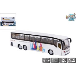 Navette Bus lumineuse et sonore 19cm blanc