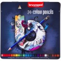 Crayons de couleur en boîte Bruynzeel 24 pièces