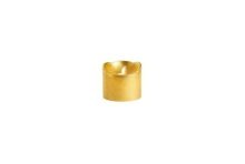 Lumineo LED kaars wax -met vlam die heen en weer beweegt-  10cm met 6 uur timer Kleur: goud metallic, warm wit licht