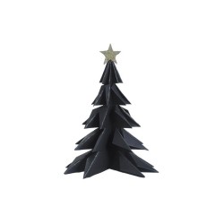 Deco Kerstboom papier 28cm zwart