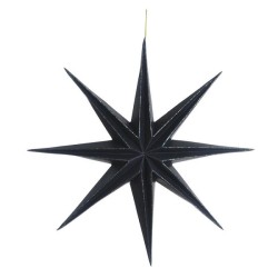 Suspension étoile papier Ø28cm noir