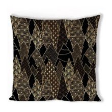 Ambiente Housse de coussin Luxury Trees noir -40x40cm -100% Coton