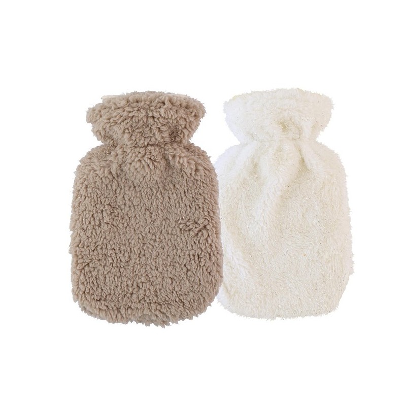 Bouillotte avec housse en peluche 500ml