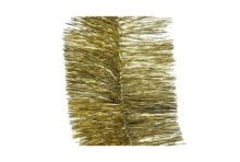 Decoris kerstboom guirlande tinsel glans 7.5cm x 270cm goud