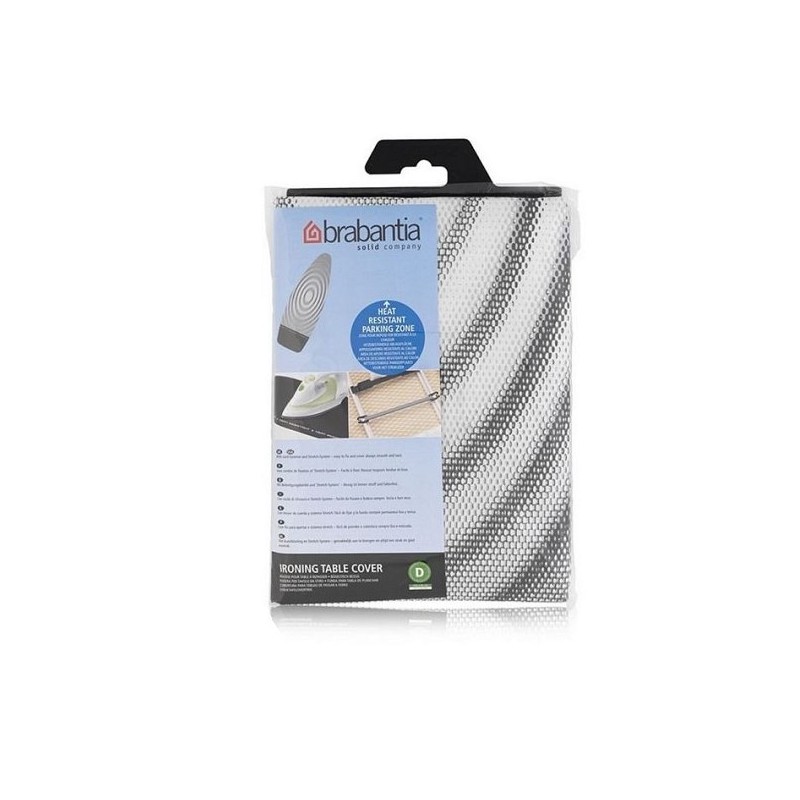 Brabantia overtrek 135x45 cm dikte 2 mm titan oval