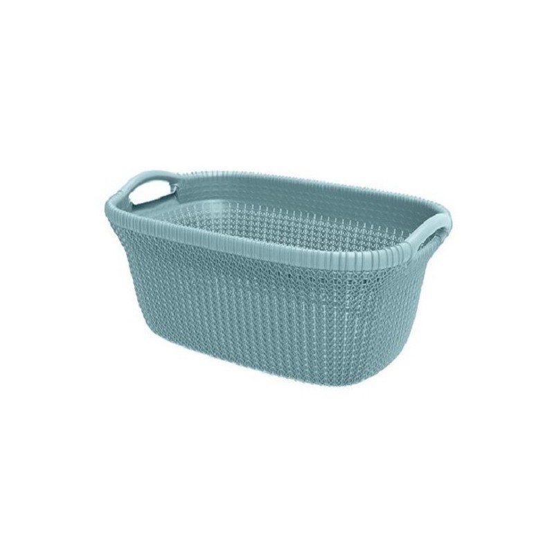 Curver Knit wasmand 40 liter misty blue 60x39x27cm