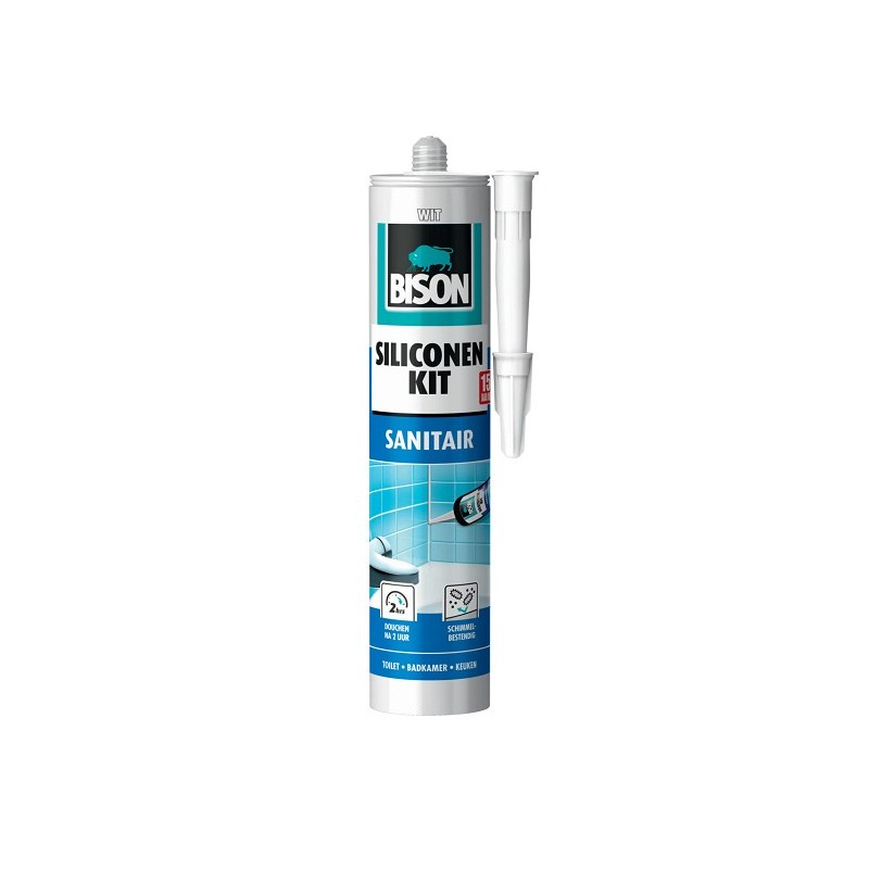 Bison siliconenkit sanitair 310 ml wit