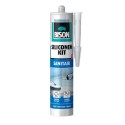 Bison mastic silicone sanitaire 310 ml transparent