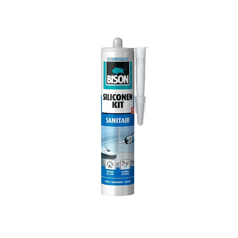 Bison mastic silicone sanitaire 310 ml transparent