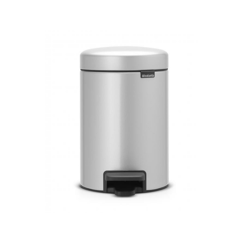 Brabantia Poubelle à pédale newicon 3 litres Gris métallisé